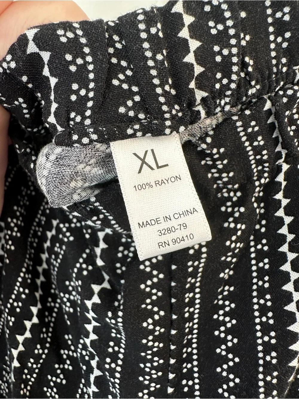 Nicole Miller Womens Black Striped Pajama Set Two Piece Sleepcore Loungewear